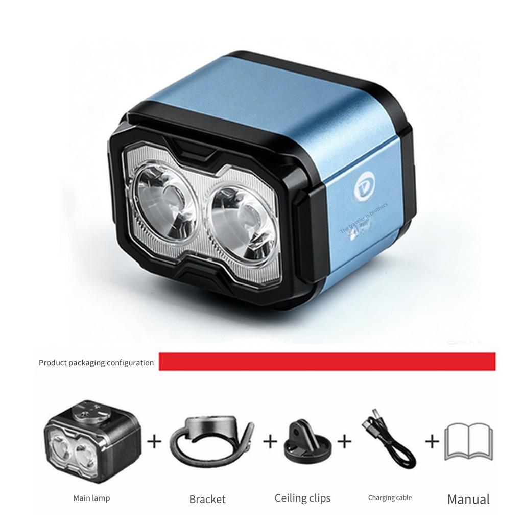 Luce Anteriore per Bicicletta da 900 Lumen con Supporto Integrato Impermeabile Fascio Super Luminoso Lampada per Bicicletta per Mountain Bike Ciclismo Notturno