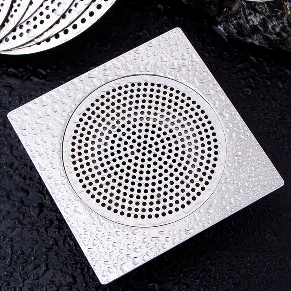 Round Floor Drain Cover 304 Stainless Steel Hair Filter Catcher Stopper Net for Bathroom Kitchen WC Anti Odor Floor Drain Cover