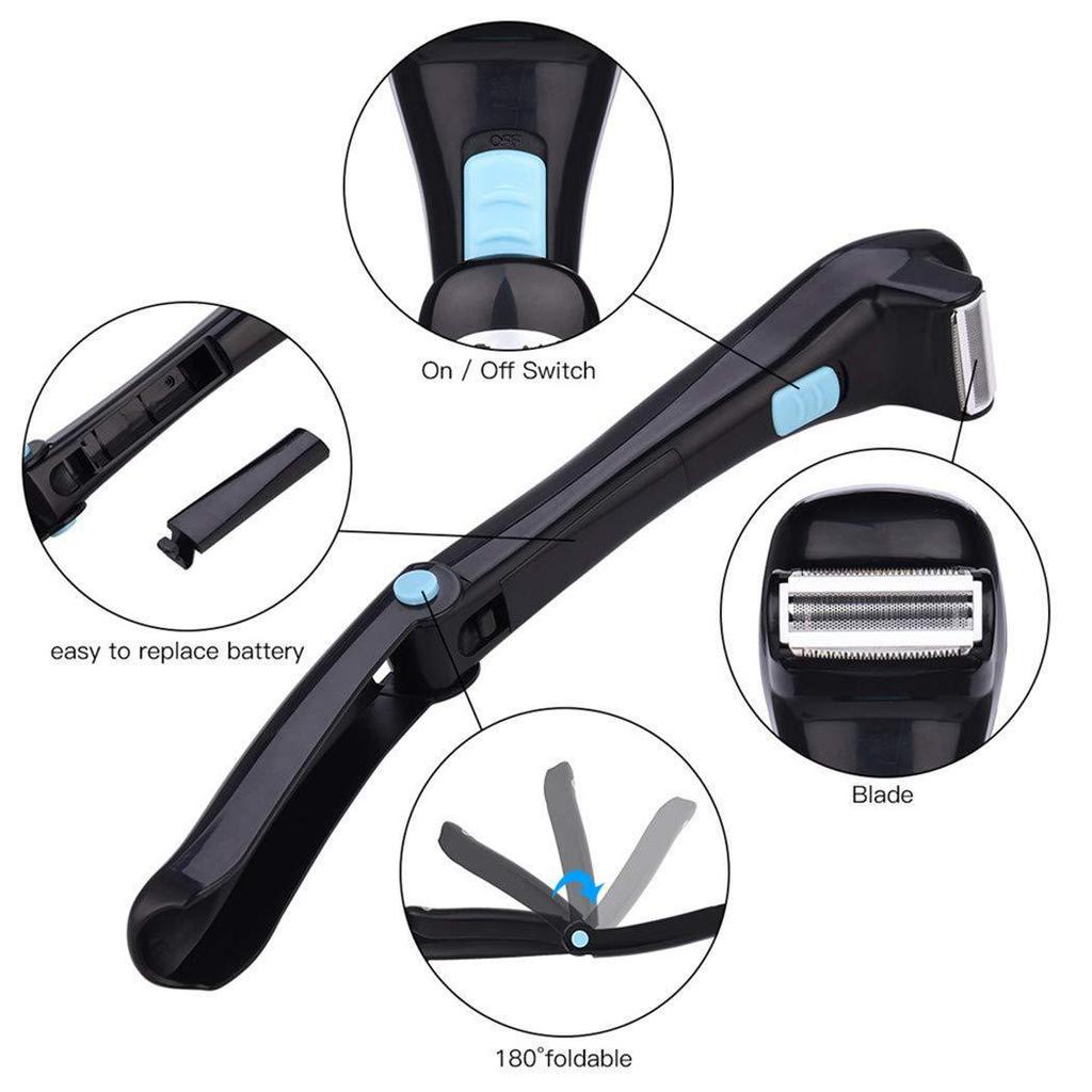 Electric Folding Back Hair Shaver & Remover