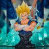 Jt Statue 38cm/14.96inch Z Vegetto Figure 3 Heads Replace Super Saiyan Action Figures Collection Model Toys Gifts