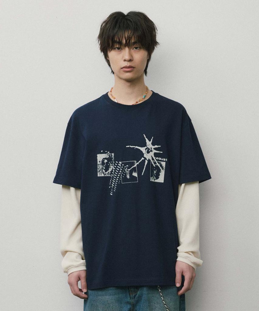 WMC Crew Neck Layered Long Sleeve_Navy