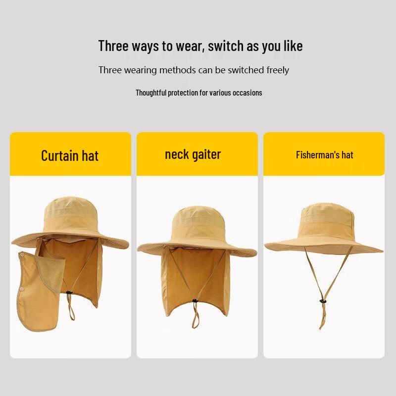 Unisex Outdoor UV Protection Fishing Sun Hat