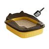Open Top Cat Litter Box with High Side Anti-Splashing Kitten Litter Pan Semi-Enclosed Cat Toilet with Litter Sifting Scoop