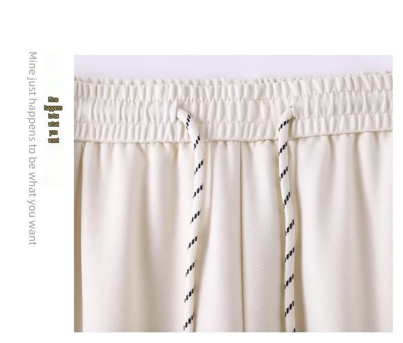 Women's Purple High-Waist Printed Wide Leg Sport Pants - Slimming Elastic Waist, Spring/Fall 2025 Collection