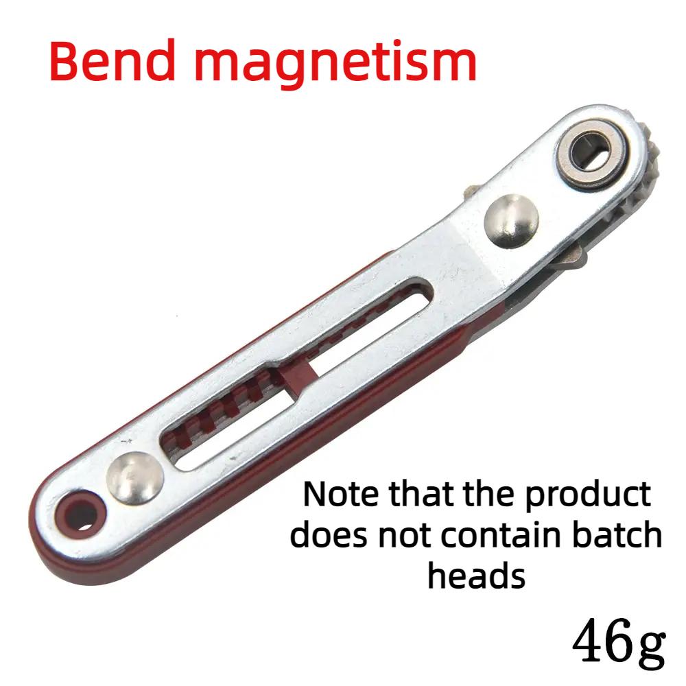 Bidirectional Forward and Reverse Ratchet Screwdriver Elbow Flat Head Wrench Cross Screwdriver Slotted Tool