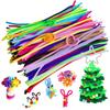 200/400pcs Colorful Pipe Cleaner Chenille Stem Handicraft DIY Art Furry Strip for Festival Party Birthday Gift Indoor Decor XJM