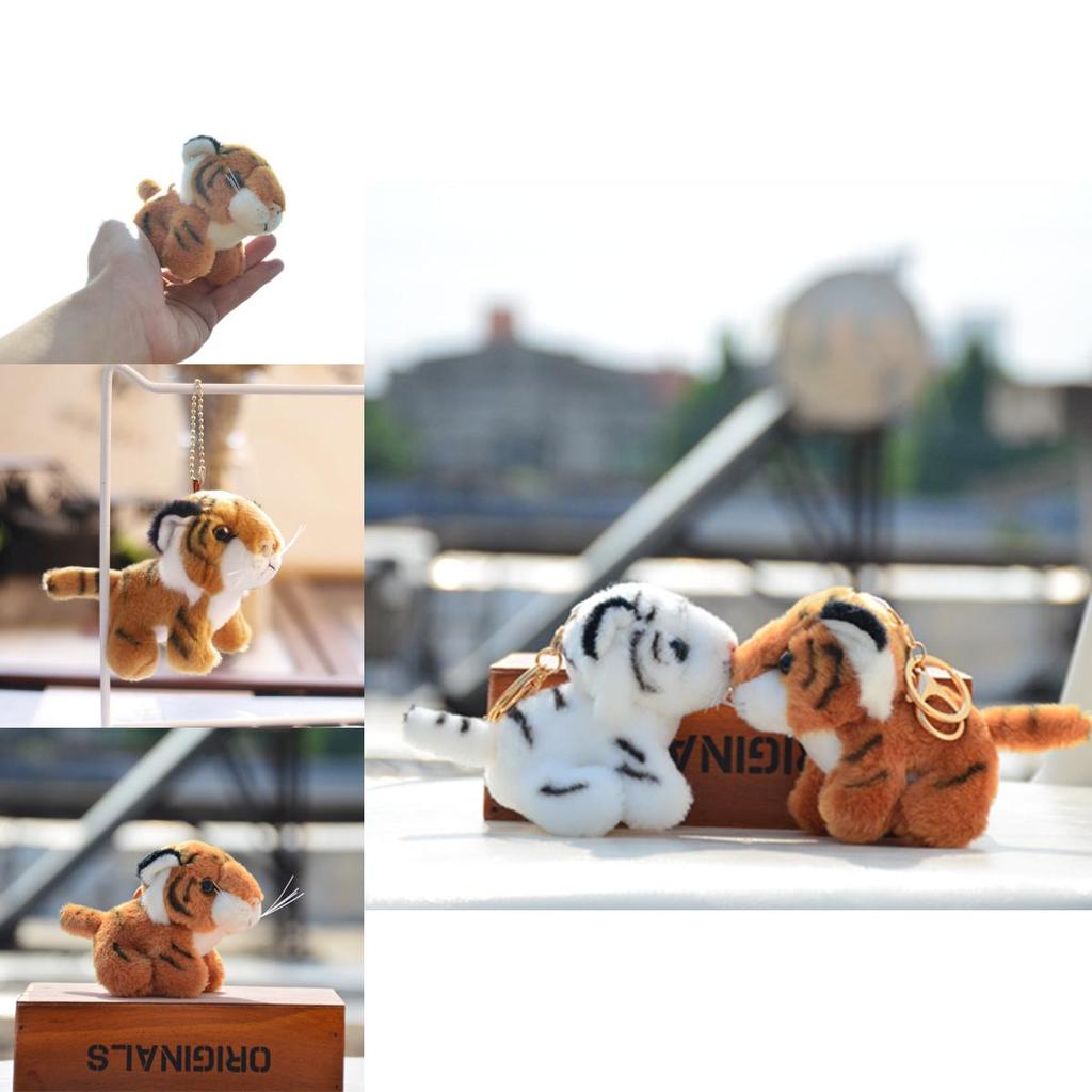 Adorable Plush Mini Tiger Stuffed Animal Cute Small Realistic Doll Toy