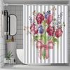 1pc Mother's Day Floral Pattern Shower Curtain with Hook, Bathroom Partition, Bathroom Accessories, Home Decoration