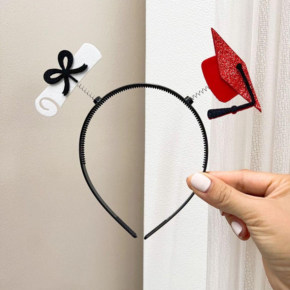 Small Graduation Hat Mini Bachelor Hat Hairpin Graduation Headband  Graduate Photo Prop