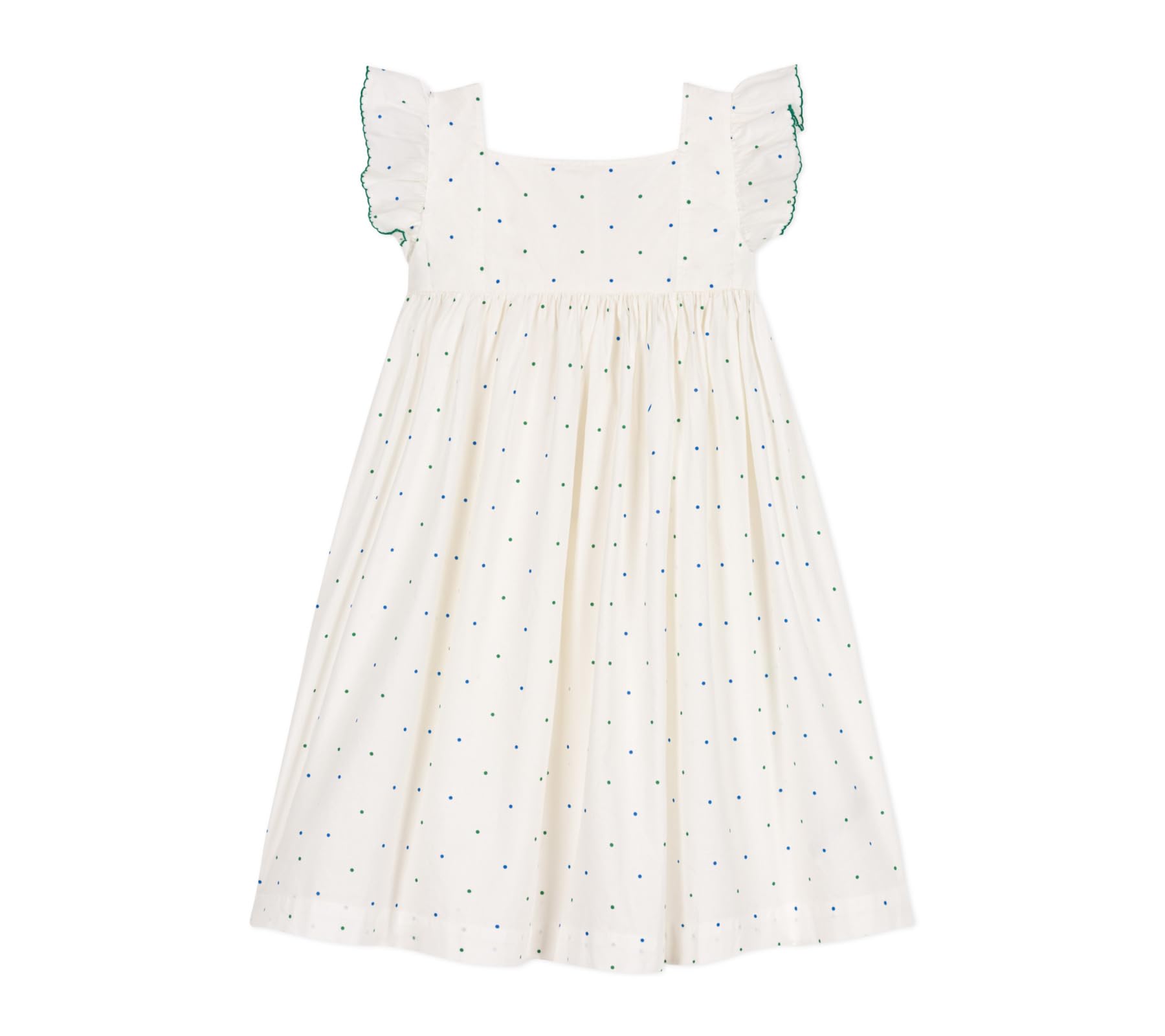 

платье A0CNOA 4 года 104см [Petit Bateau] Цельное Молочно-белый/Разноцветный