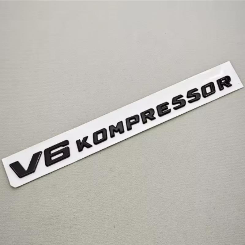 3D ABS Chrom Czarny Stylizacja Samochodu V8 V6 Kompressor Logo Błotnik Boczne Naklejki Odznaki Naklejki Dla Mercedes Benz G63 G500 S500 S680 GT