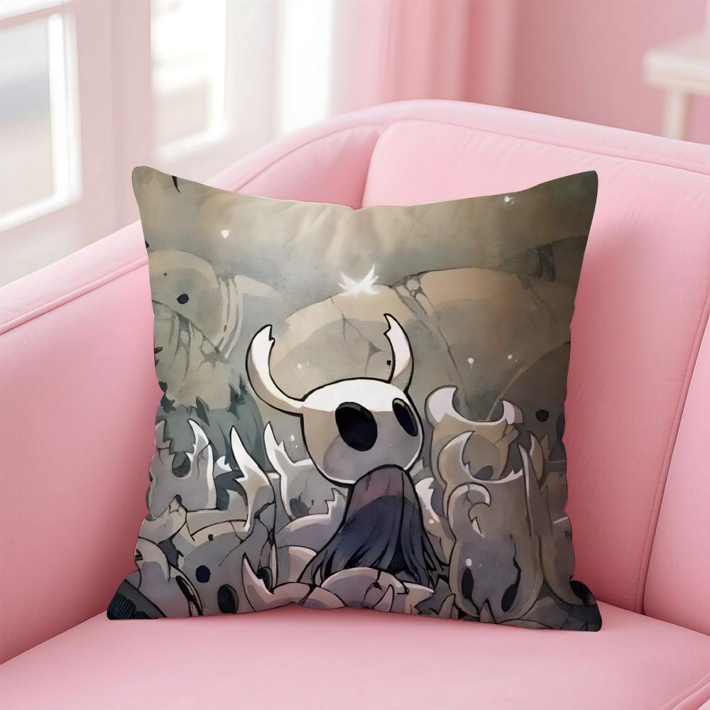 H-Hollow KnightS Cushion Cover Home & Car Multi-Scene Pillow Cover - Reversible, Soft & Durable for Daily Use