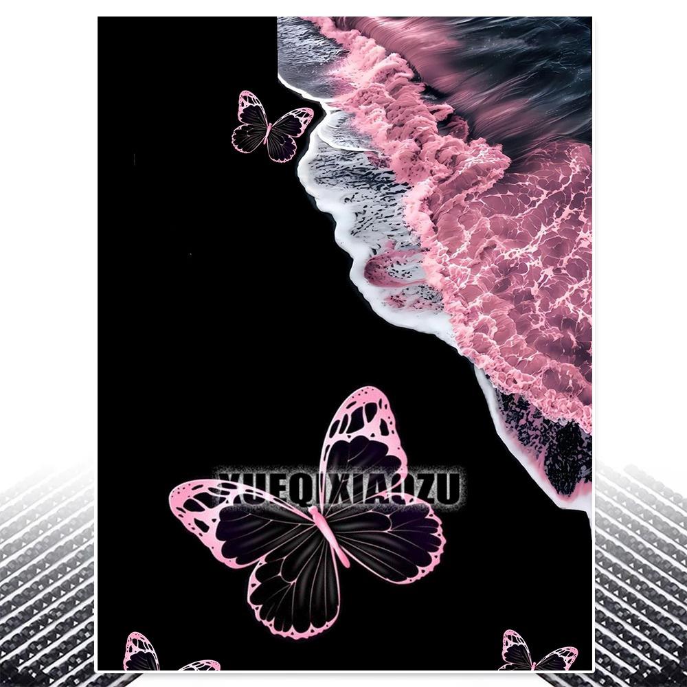 Schwarz-Weiß Moderne Kunst Diamantmalerei Mode Damen Mosaik Diamantstickerei DIY Wohnzimmer Schlafzimmer Ästhetische Dekoration