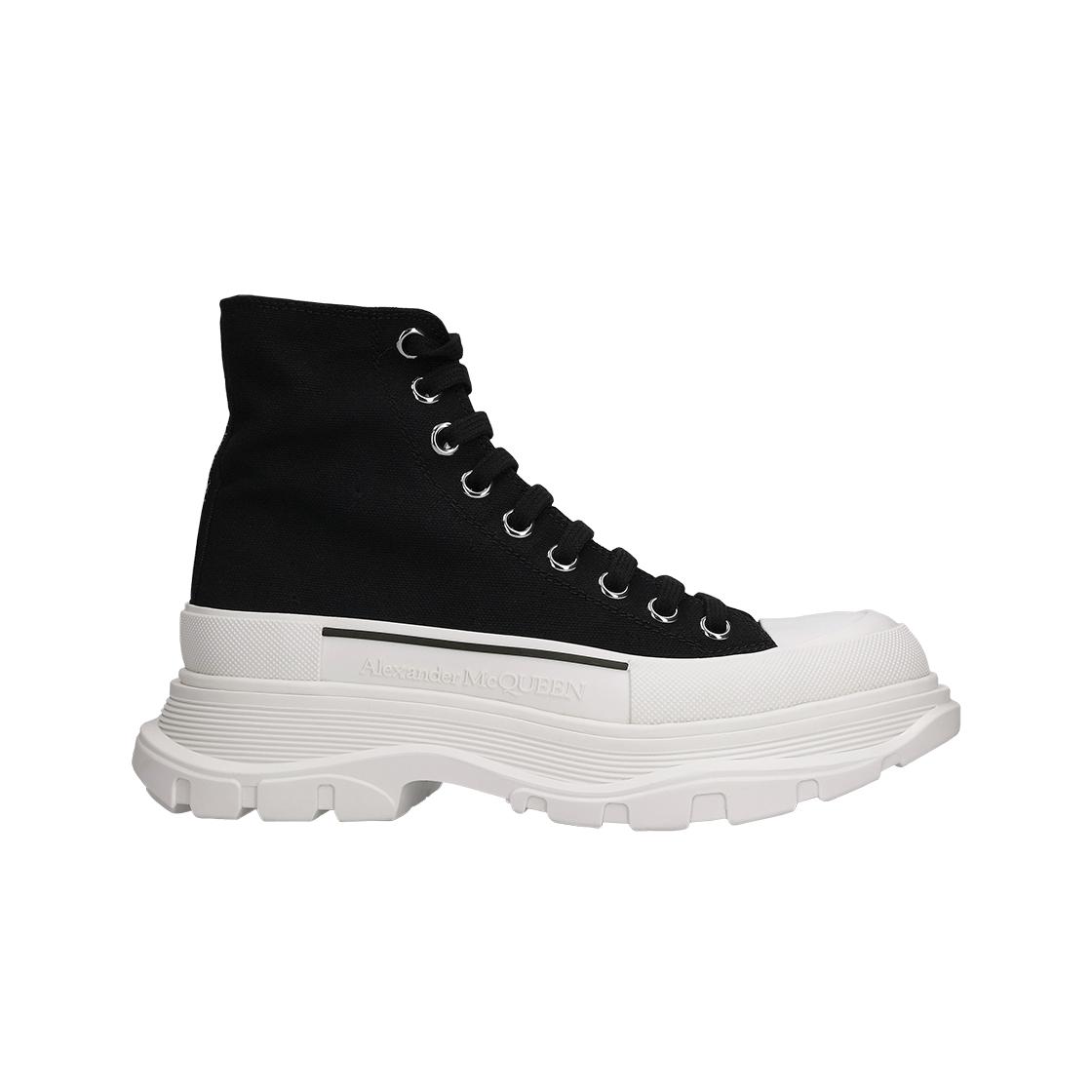 

(ш) Alexander Mcqueen Чоботи Tread Slick Чорно-білі EU 37W