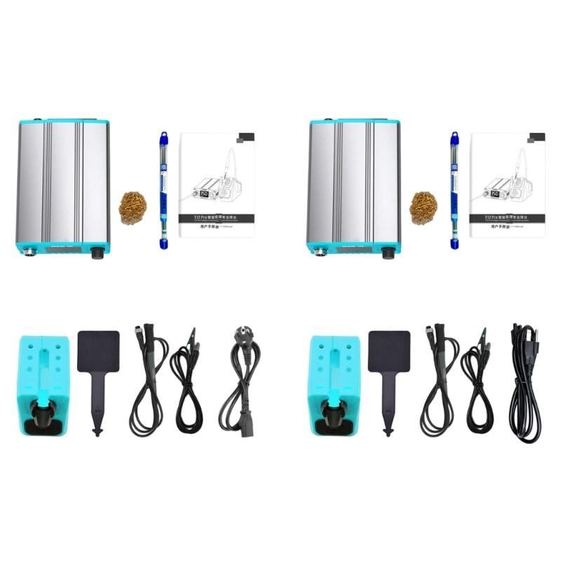 Intelligent Temperature Control T12 Soldering Iron Station with Digital Screen and Multiple Tip Compatibility