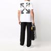 Off-White Caravag Arrow Slim Short-Sleeve Tee White/Black Men Tops OMAA027C99JER0030110
