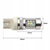 W21/5W Led Żarówka 7443 12V Canbus Biało-Czerwona, Dwukolorowa Mocna