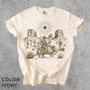 Skeleton Cowboy Armadillo Shirt Comfort Colors®, Vintage Desert Western Shirt, Gothic Rodeo Shirt, Country Animal Shirt, Cowboy Cowgirl Gift