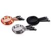Vintage 3Pcs Miniature Kitchenware Set Alloy Pots Pans For 1/12 Dollhouse