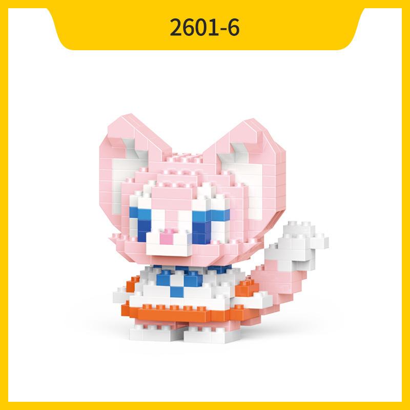 Disney LinaBell Stitch Bausteine Anime Cartoon Mini Action Kinderfiguren Blöcke Steine Zusammenbauen DIY Spielzeug Geschenk
