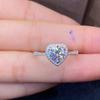BELLA BOX Heart White Shaped Delicate Classic Rings For Women Zircon Engagement Party Fine Personalized Jewelry Gift