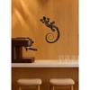 Handgefertigte Metallgecko-Wandkunst Moderne Geometrische Eidechsen-Skulptur für Boho-Wohnzimmer Schlafzimmer Büro Außenbereich Dekoration Einzigartiges Reptilien-Hängegeschenk