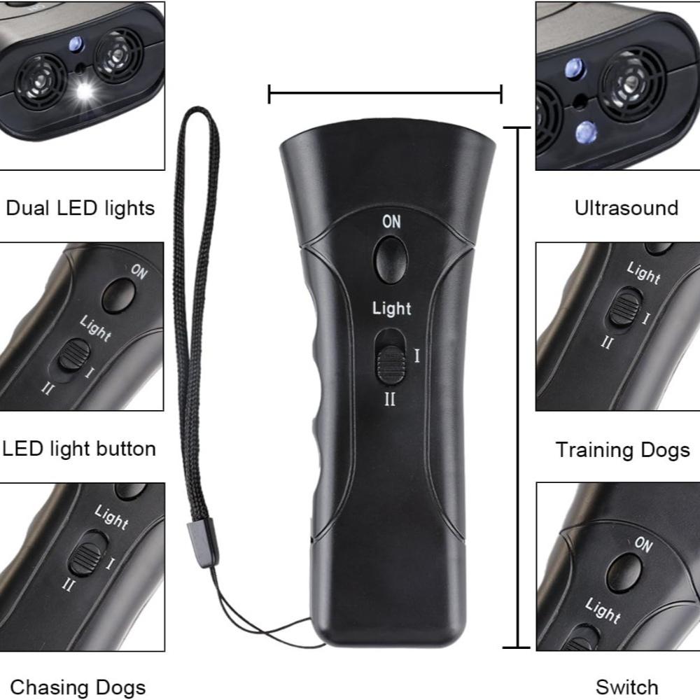 Pet Dog Repeller Anti Barking Stop Bark Training Device Trainer LED Ultrasonic Anti Barking Ultrasonic Without Battery