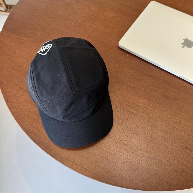 Summer outdoor thin cap men's tide brand short brim men's and women's camping mountaineering quick-drying baseball cap breathable mesh