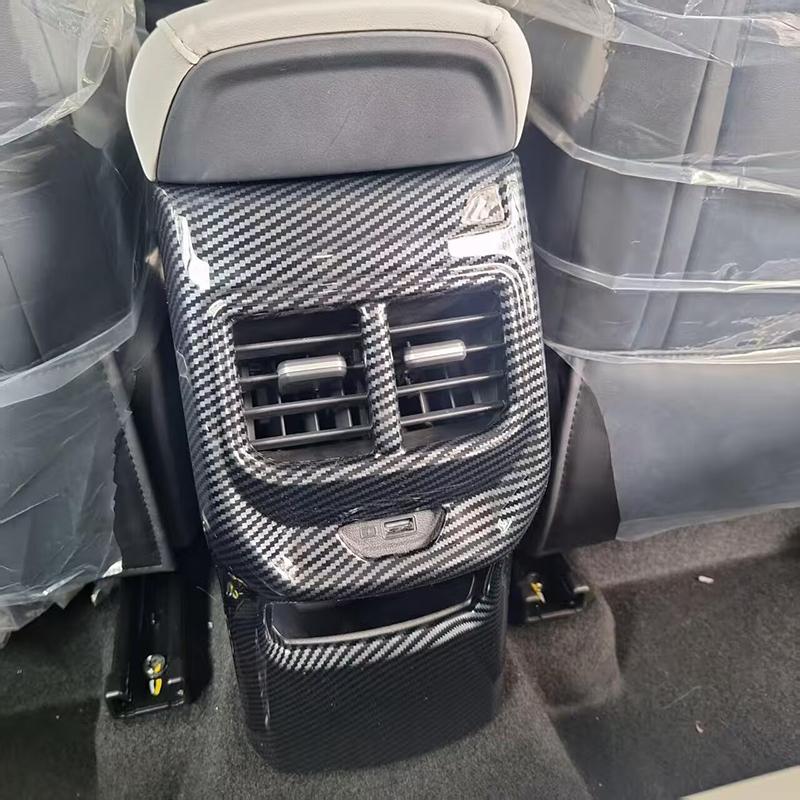 For MG 3 MG3 2024 2025 2026 Car Accessories Carbon Fiber Style Armrest Box Rear Air Vent Frame Trim Cover