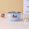 304 Stainless Steel Cartoon Baby Bowl: Double-Layer, Heat-Insulated, Anti-Scalding for Children