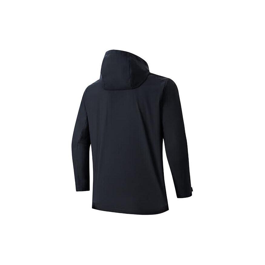 Anta Plain Hooded Woven Sports Outdoor Jacket Men Jacket Basic-Black 152417604S-4