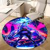 Jinx (League of Legends) Chair Mat Round Rug-Office Carpet , Machine Washable , Non-slip , Suitable for Living Rooms , Bedrooms , Entryways
