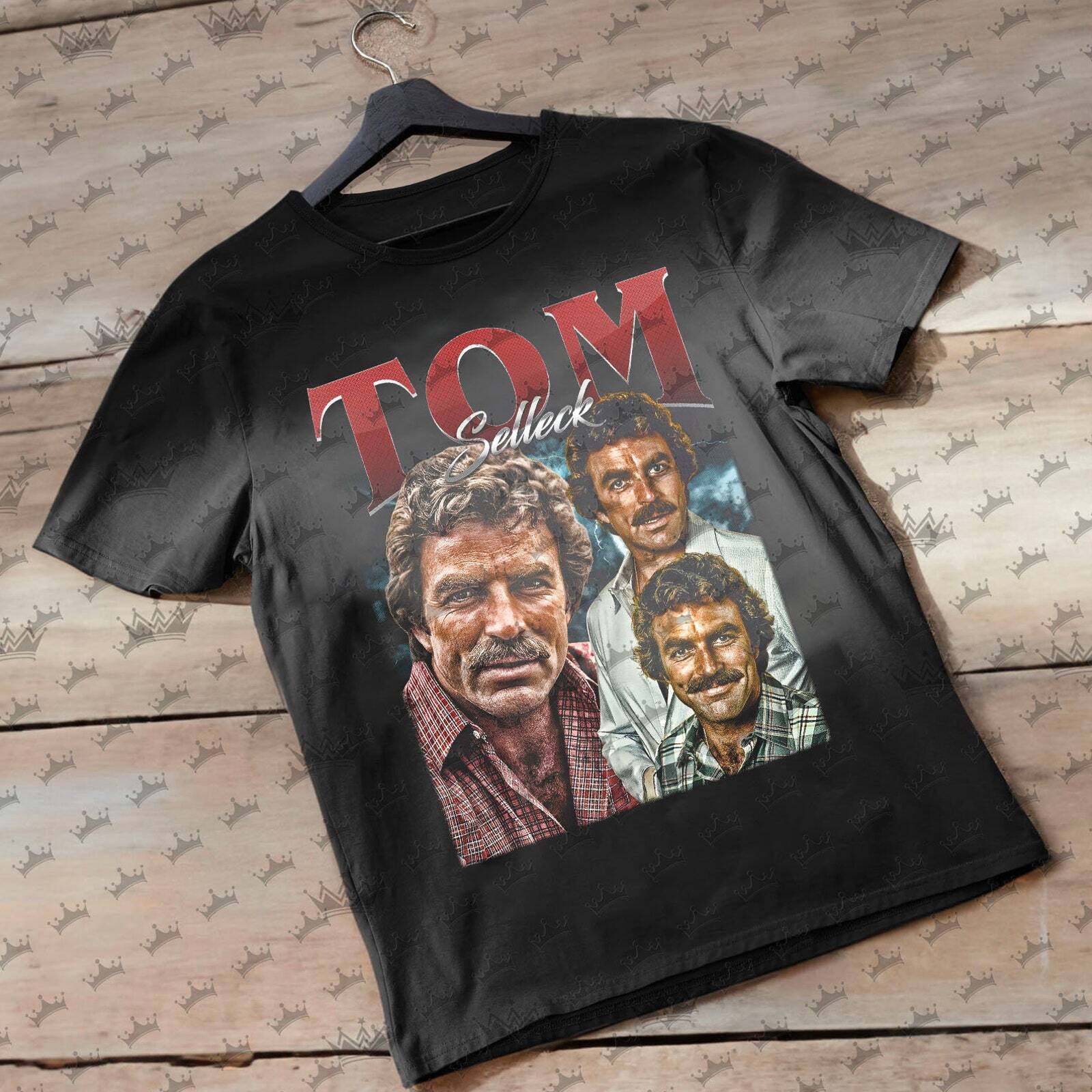 Tom Selleck Vintage T-Shirt Homage Retro 90s Graphic Ideal Gift for TV Series Unisex T-Shirt XXXL