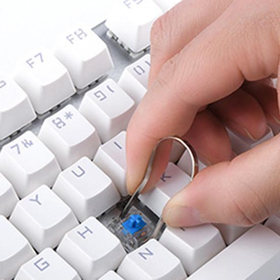 4Pc/Set C-200 Switch Puller Convenient Labor-saving Metal Long-lasting Switch Keycap Puller Removing Tool Kit for Mechanical Keyboard