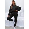 Autumn and Winter Solid Color Round Neck Pullover Long Pants Women's Fashion Casual Long Sleeved Sweatshirt Set
