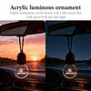 Car Glow LED Light Pendant Hanging Rearview Mirror Accessories For BMW Performance M E87 E30 E46 E28 F35 G20 E93 F20 X3 X GS7