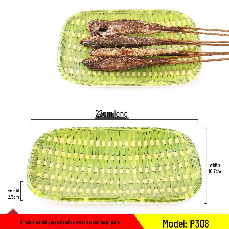 Qianxing Melamine Imitation Bamboo Rectangular Plate