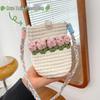 Vår-Sommar Tulpan Handvävd Crossbody Telefonväska - DIY-kit & Färdig Gåva