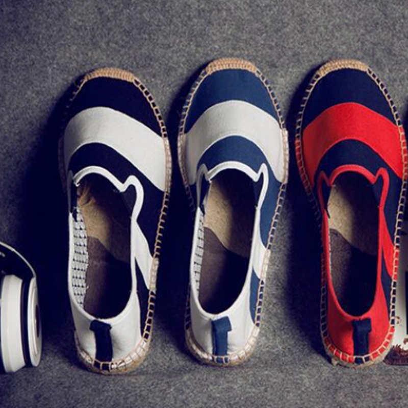 Nowe płócienne buty Oddychające espadryle Niskie buty Na co dzień płócienne buty męskie na wszystkie mecze