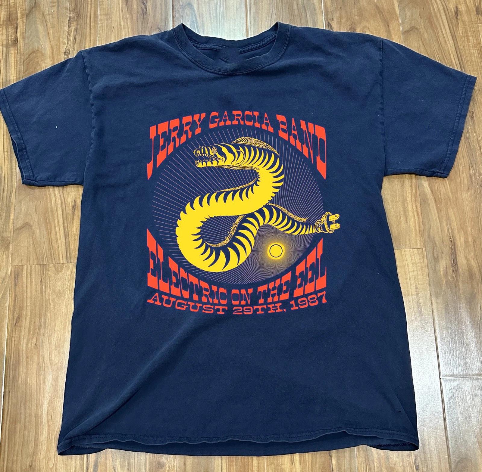 Jerry Garcia Band Electric On The Eel T Shirt Full Size S-5XL S