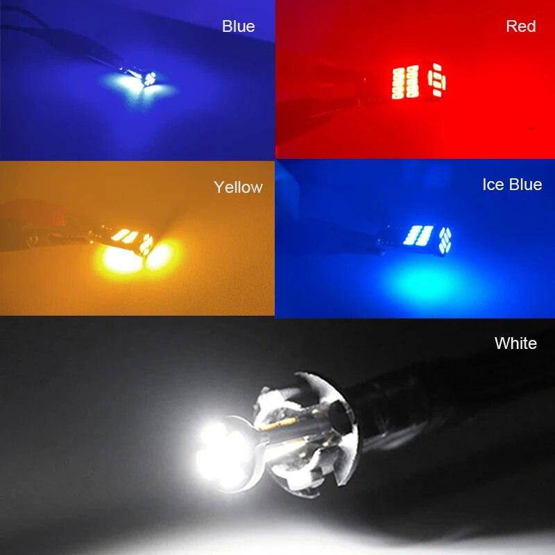 10pcs T10 W5W 194 501 Led Canbus No Error Car Interior Light T10 26 SMD 4014 Chip Pure White Instrument Lights Bulb Lamp