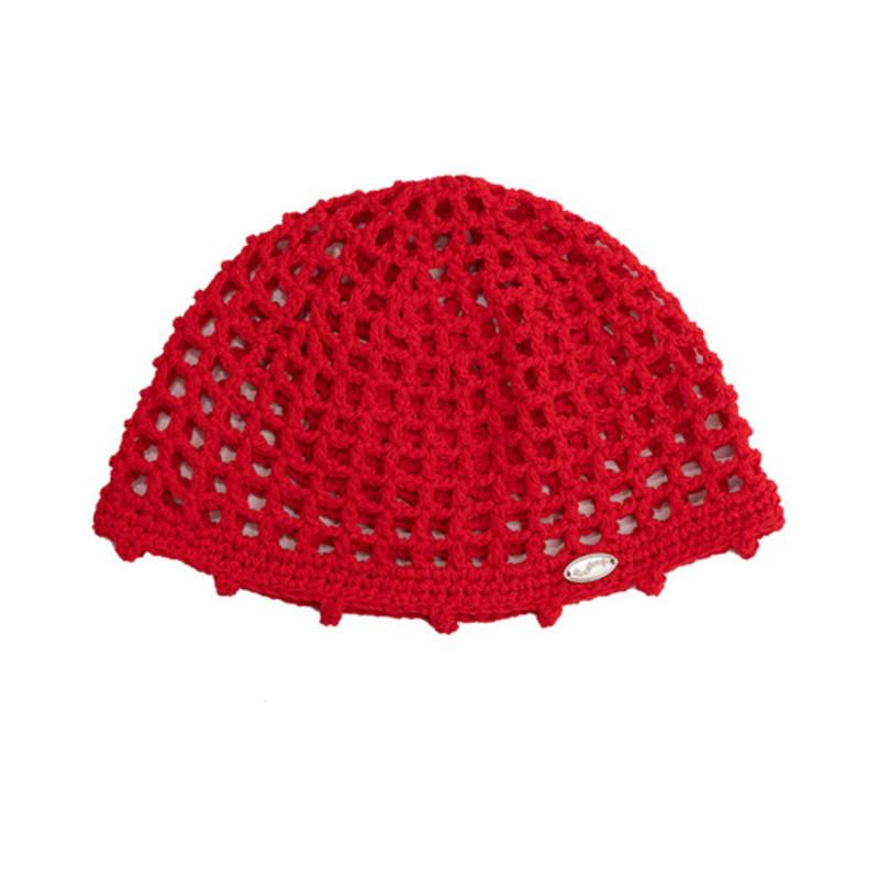 Slowslowly No.232 / Lily Punching Short Beanie _ Red