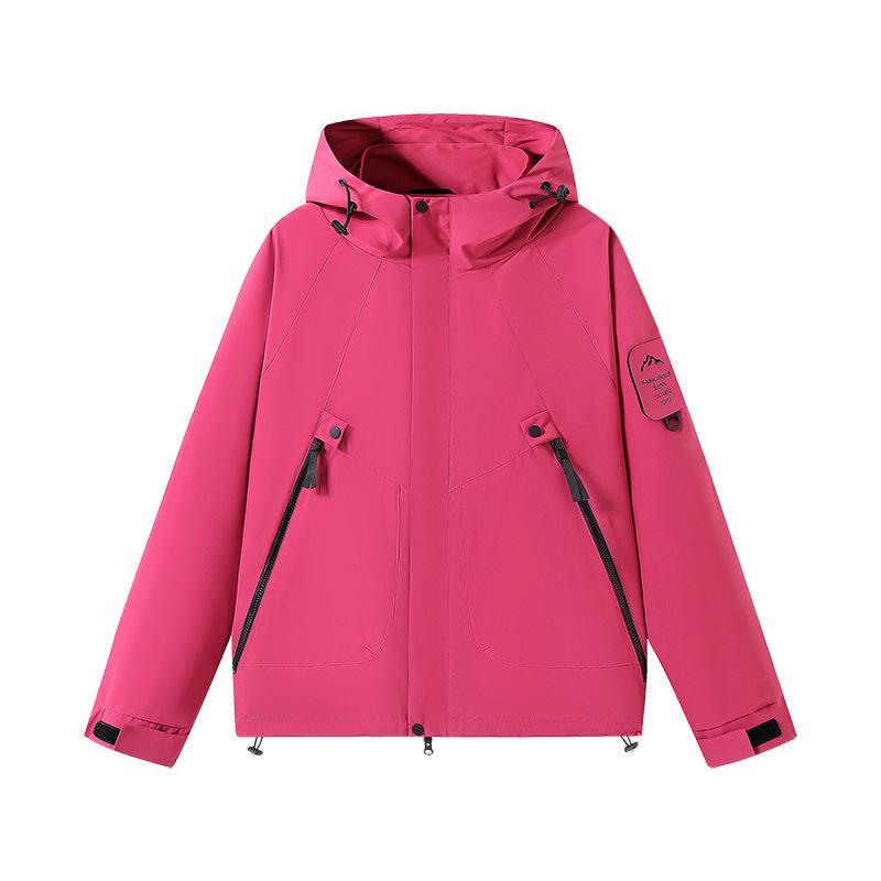 Couple Three-proof Jacket Spring and Autumn Outdoor Men and Women Jacket Windproof Waterproof Wear-resistant Hood