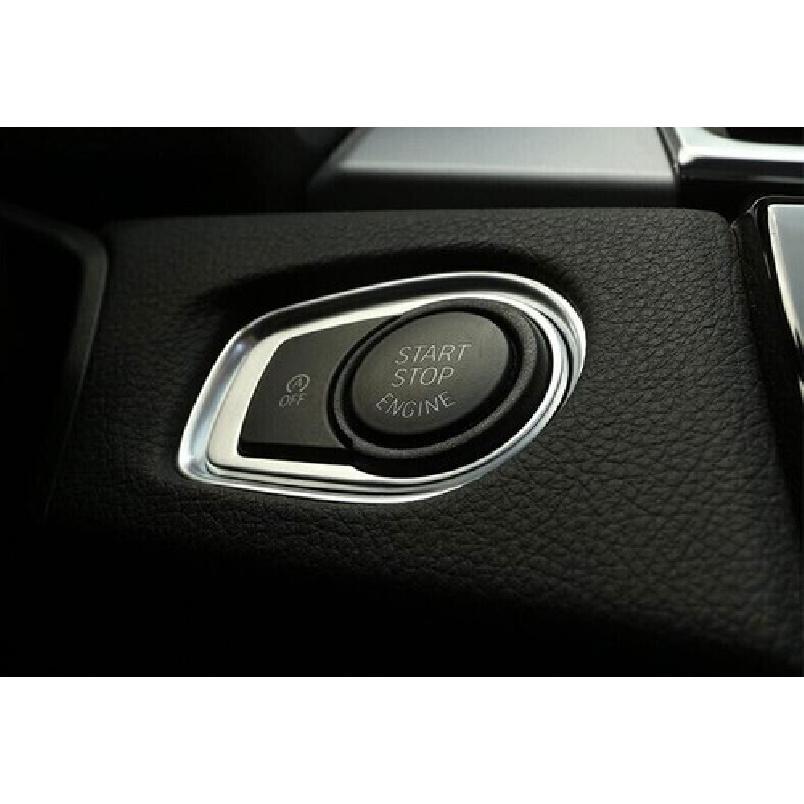 15-19 One-Click Startup Button Matte Silver For BMW 2 Series Touring Cover Trim