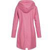 Women Solid Rain Outdoor Plus Size Hooded Raincoat Windproof Long Jacket Coat