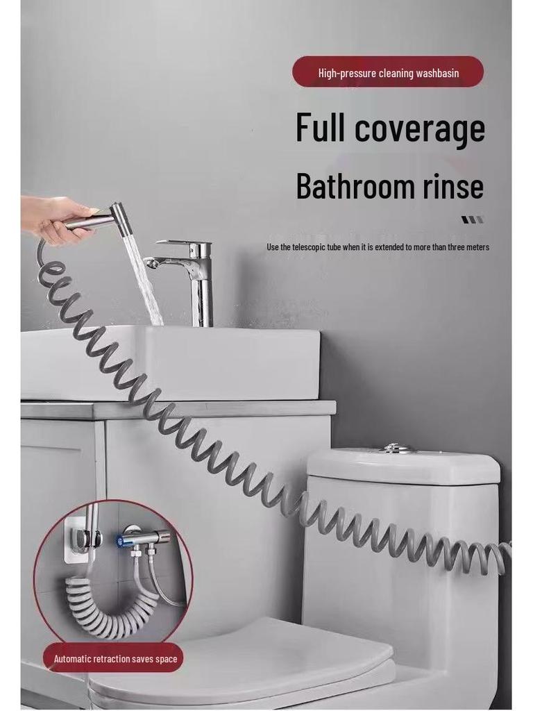 Pistol de pulverizare bideu de baie de înaltă presiune și duză de spălare