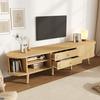 TV Cabinet 170x40x43cm, Lowboard with 2 Drawers & 2 Sliding Doors, MDF TV Base Cabinet with Adjustable Shelves, Suitable for 70-Inch TV Stand