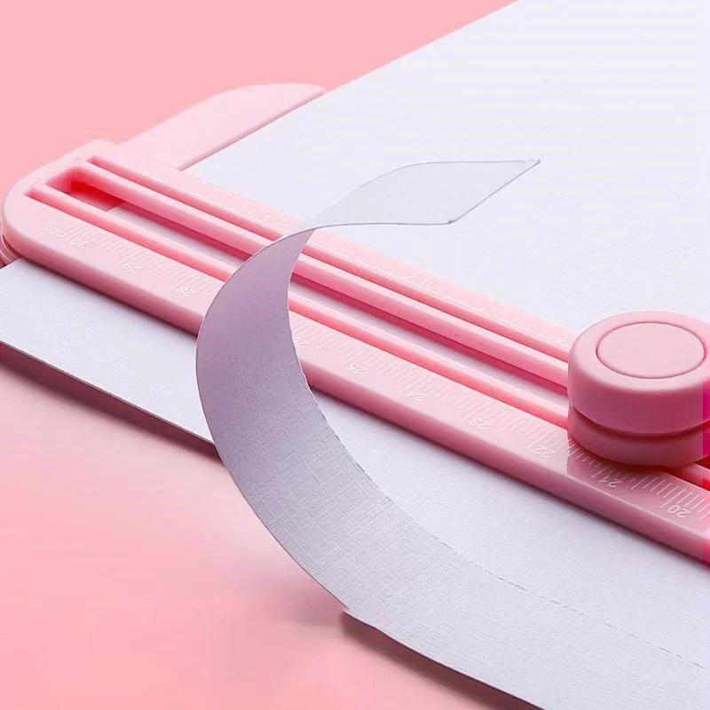 Řezačka papíru A4, řezací gilotina s výsuvným pravítkem pro řezačky fotografií, scrapbooking, lehká řezací podložka