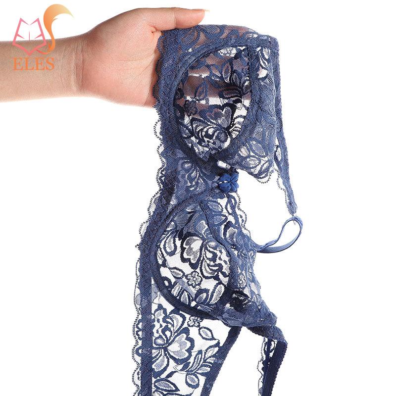 Women Seethrough Bra Thin Underwire Bralette Push Up Bra Underwear Lingerie Plus Size Embroidery Brassiere