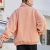 Li-Ning Badfive Sports Basketbalová Série Teplá Sherpa Fleece Volný Pletený Kabát s Fleecovým Límcem Unisex Svrchní Oblečení Mlhavě Růžová AFDR729-2